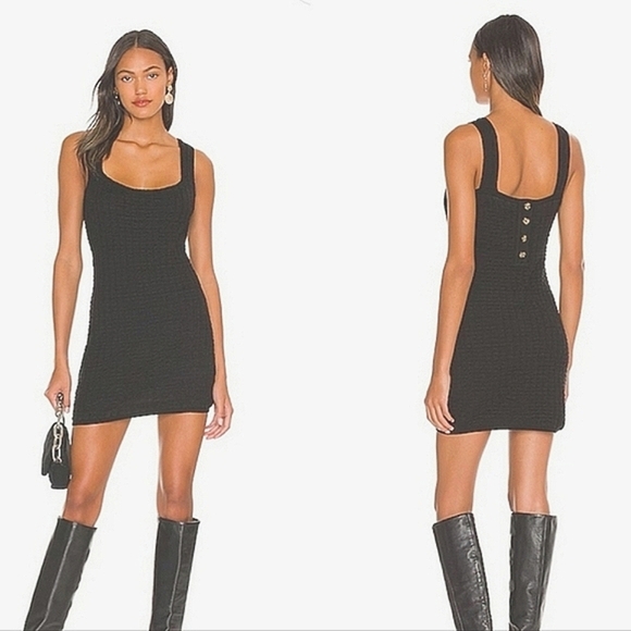 Free People Dresses & Skirts - FREE PEOPLE Beach Short N Sweet Sweater Minidress - Black. Size Med NWT